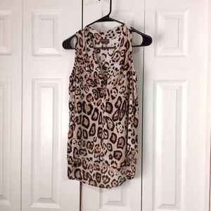 Vince Camuto Leopard Print Top